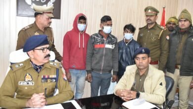 गाजीपुर :चोरी की दो बाइक-अवैध असलहे संग तीन अभियुक्त गिरफ्तार