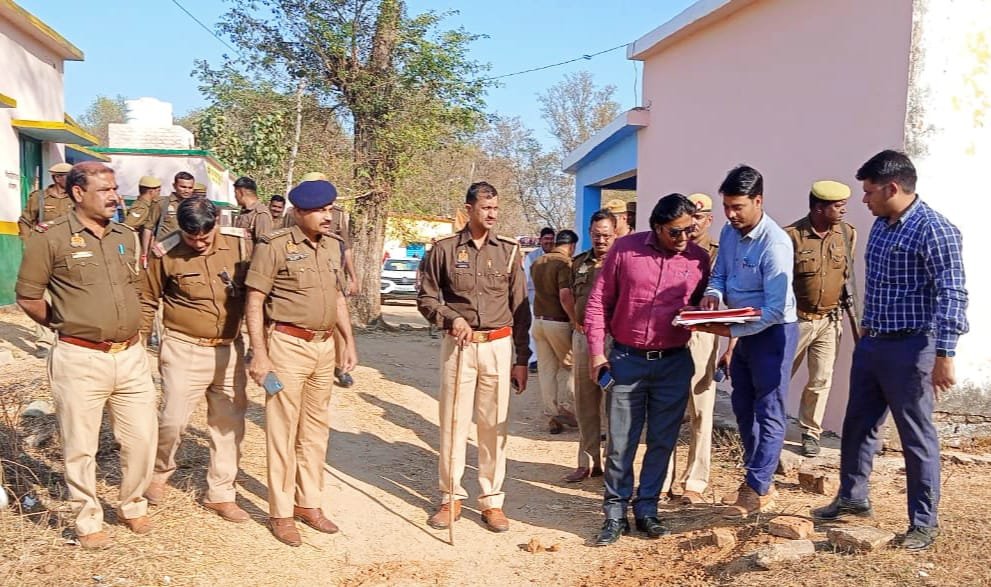 एसडीएम व सीओ ने पत्थरगढ़ी सीमांकन का किया स्थलीय निरीक्षण