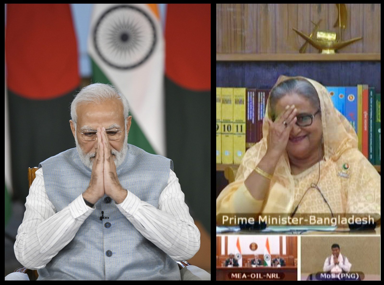 मोदी, हसीना ने भारत-बंगलादेश मैत्री पाइपलाइन का किया उद्घाटन