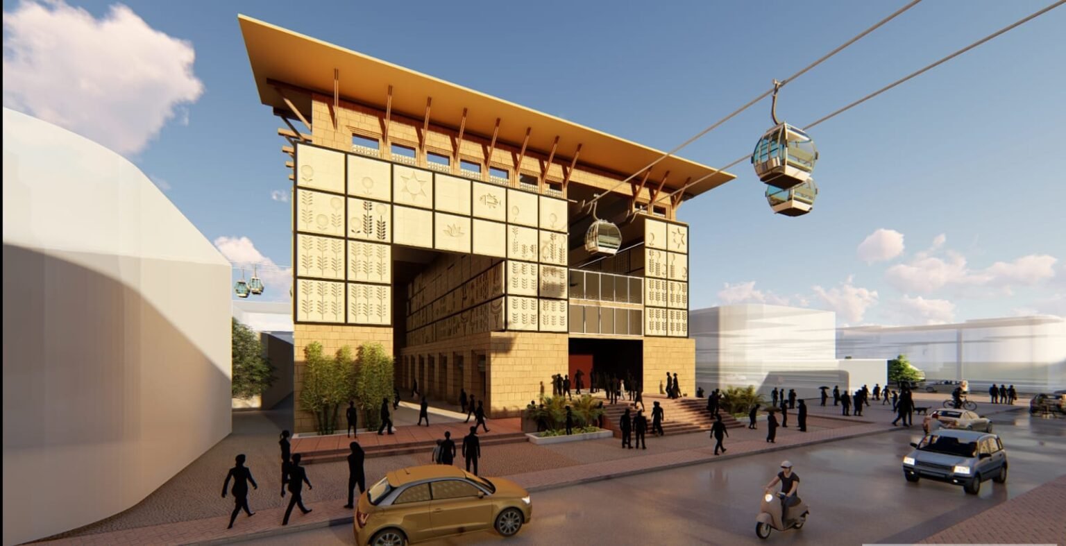 रोपवे की कुल दूरी 3.8 किलोमीटर है। 50 मीटर ऊंचाई से चलेंगी 150 ट्रॉली कार