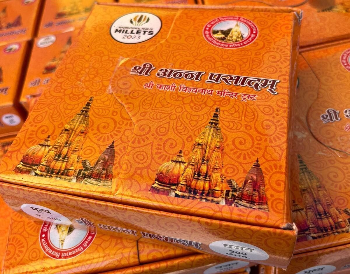 काशी विश्वनाथ धाम में अब मिलेगा मिलेट्स से बना लड्डू प्रसादम्