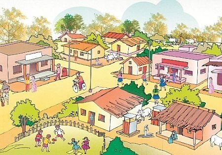 योजना के अंतर्गत योगी सरकार ने 717 ग्रामों को आदर्श ग्राम घोषित किया