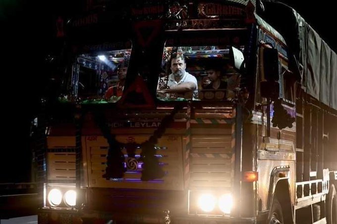 राहुल ने ट्रक से दिल्ली से चंडीगढ़ का किया सफर