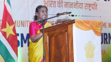 सूरीनाम की प्रगति और विकास यात्रा में सहयोग के लिए तैयार है भारत: मुर्मू