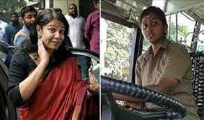 लोकसभा सांसद के साथ यात्रा के बाद, पहली महिला बस चालक ने नौकरी छोड़ी