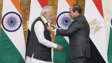 मिस्र में मोदी सर्वोच्च राजकीय सम्मान से सम्मानित किये गए