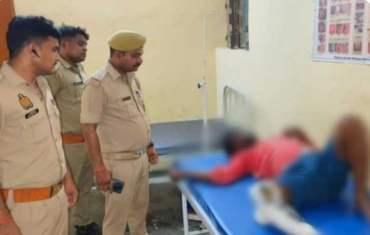 पुलिस और बदमाशों में मुठभेड़, बदमाश सहित पुलिसकर्मी घायल