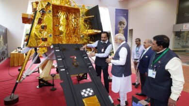 PM visits the ISRO Telemetry Tracking and Command Network (ISTRAC), in Bengaluru on August 26, 2023.