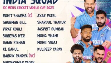 विश्व कप के लिए 15 सदस्यीय भारतीय टीम घोषित