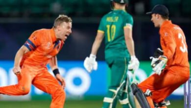 नीदरलैंड्स ने उलटफेर कर दक्षिण अफ्रीका को 38 रन से हराया