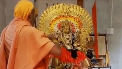 शारदा मंदिर में नवरात्रि पूजा घाटी में शांति का प्रतीक : शाह