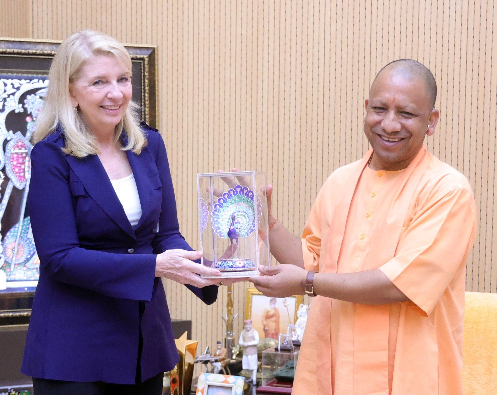 यूनिसेफ की एग्जिक्यूटिव डायरेक्टर ने सीएम योगी से की मुलाकात