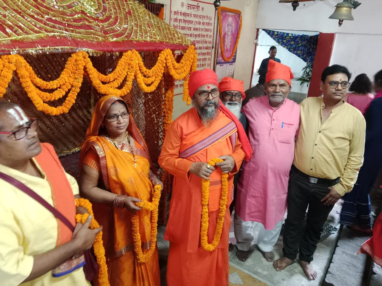 साईं महायज्ञ के लिए निकाली गई भव्य शोभायात्रा