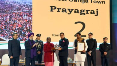 नई दिल्ली के भारत मंडपम में राष्ट्रपति द्रौपदी मुर्मू ने प्रदेश के नगर विकास मंत्री को प्रदान किया पुरस्कार