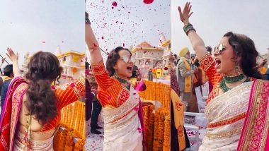 राम मंदिर प्राण प्रतिष्ठा की खुशी में कंगना ने लगाये ‘श्रीराम’ का जयकारा’
