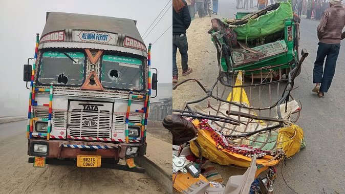 ट्रक ने ऑटो को मारी टक्कर, 12 श्रद्धालुओं की मौत