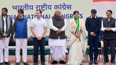 कांग्रेस में शामिल हुई वाईएस शर्मिला