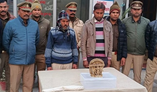 राजस्थान से चोरी हुई भगवान विष्णु की मूर्ति बरामद, करोड़ों में है कीमत