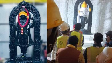 प्राण प्रतिष्ठा से पूर्व रामलला विग्रह की पूजन प्रक्रिया शुरु