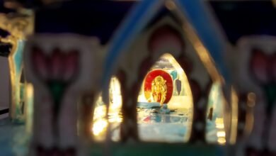 108 दिनों की कारीगरी से गुलाबी मीनाकारी के नेशनल अवॉर्डी हस्तशिल्पी ने बनाई मंदिर की अनुकृति