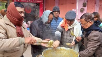 मर्यादा पुरुषोत्तम भगवान श्री राम के प्राण प्रतिष्ठा के अवसर पर संकल्प द्वारा किया गया प्रसाद वितरण