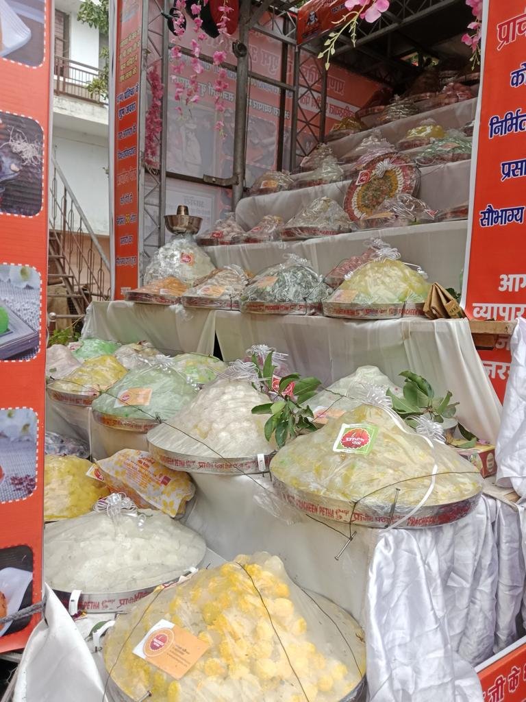 रामोत्सव 2024:भोग के लिए आगरा से आए 56 किस्म के पेठे