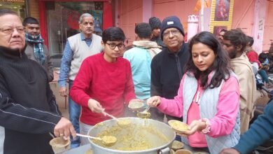 ‘संकल्प अन्न क्षेत्र’’ के अंर्तगत संस्था द्वारा जनमानस में किया गया प्रसाद का वितरण