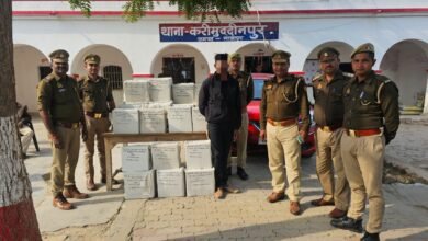 अट्ठाईस पेटी अंग्रेजी शराब व कार सहित अभियुक्त गिरफ्तार