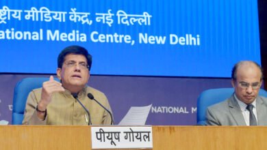 The Union Minister for Commerce & Industry, Consumer Affairs, Food & Public Distribution and Textiles, Shri Piyush Goyal briefing the media on Cabinet decisions at National Media Centre, in New Delhi on March 07, 2024.