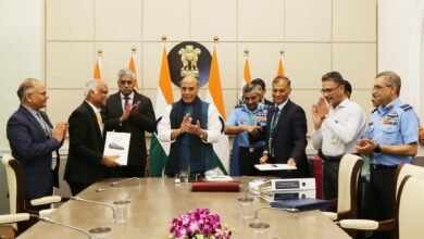 रक्षा मंत्रालय ने 39125 करोड़ रूपये के पांच अनुबंधों पर हस्ताक्षर किये