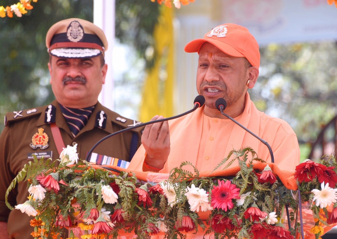 भीमराव अम्बेडकर पुलिस अकादमी मुरादाबाद में आयोजित दीक्षांत समारोह में शामिल हुए सीएम