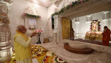 श्रीराम मंदिर का नयनाभिरामी दृश्य बरबस ही अपनी तरफ कर रहा था आकर्षित