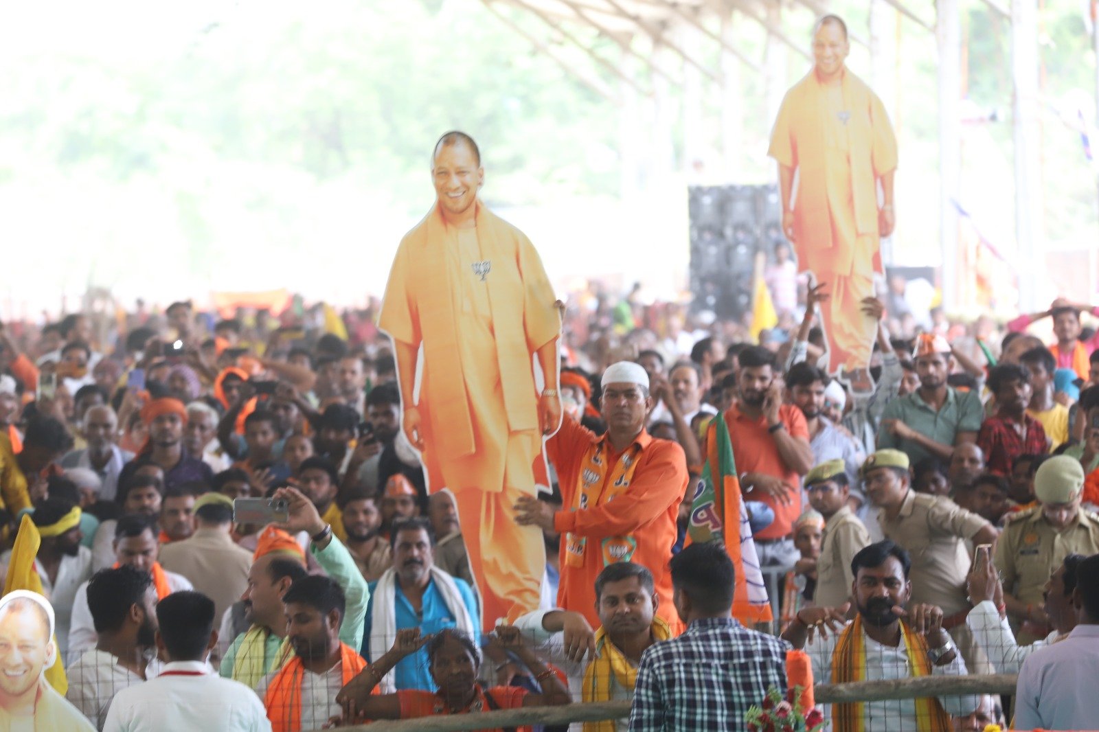 मुख्यमंत्री योगी आदित्यनाथ ने घोसी लोकसभा सीट पर अरविंद राजभर को जिताने की अपील की
