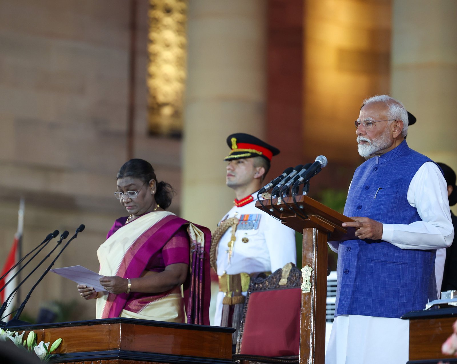 नरेंद्र मोदी ने तीसरी बार ली प्रधानमंत्री पद की शपथ