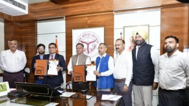 मुख्य सचिव की मौजूदगी में यूपीडा और मिधानि समूह के बीच एमओयू पर हस्ताक्षर