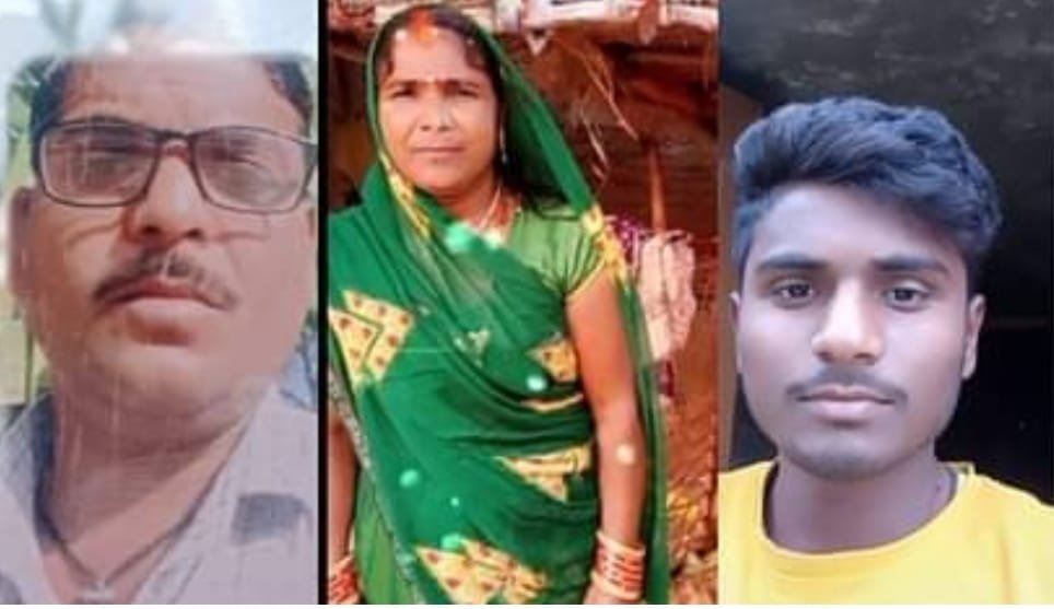 पति-पत्नी और बेटे की गला रेत कर हत्या