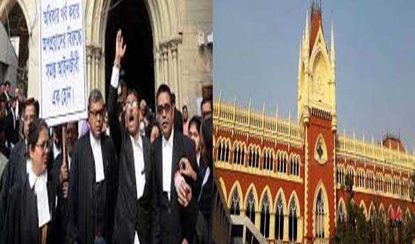 डॉक्टर कांड:कलकत्ता हाईकोर्ट के वकीलों ने निकाला विरोध मार्च