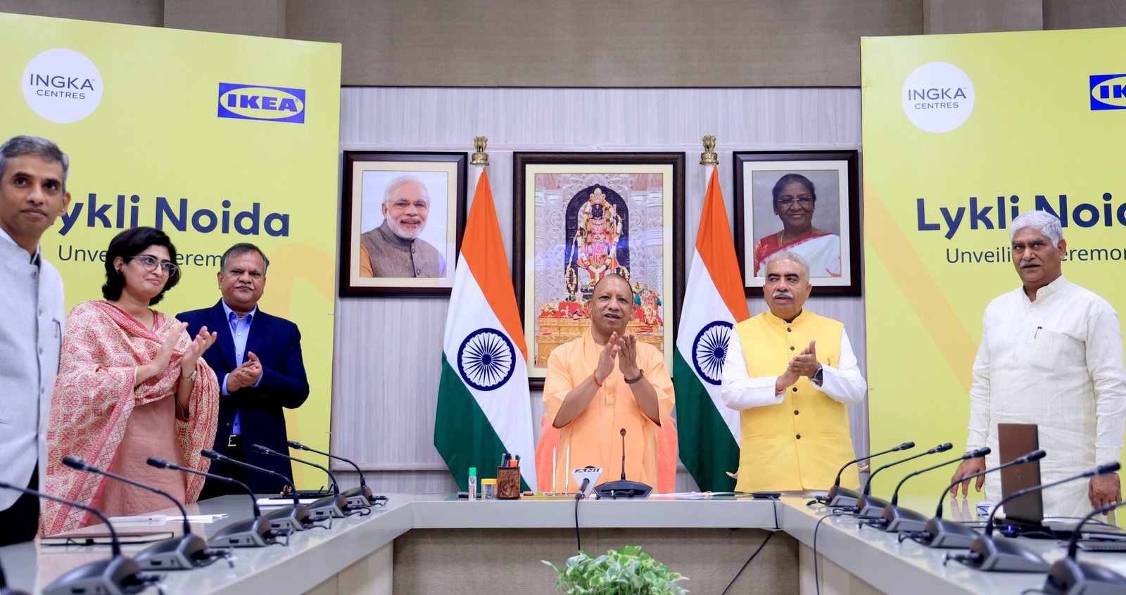 मुख्यमंत्री योगी आदित्यनाथ ने आइकिया स्टोर का वर्चुअल माध्यम से किया शिलान्यास