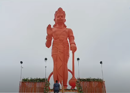 मुख्यमंत्री ने 51 फीट ऊंची हनुमान प्रतिमा का किया अनावरण