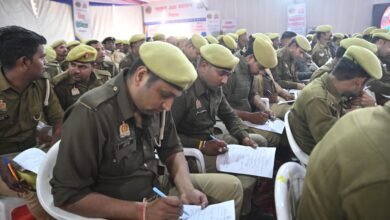 कुम्भ मेला पुलिस, ड्यूटी में आये पुलिस कर्मियों को प्रशिक्षण देने के साथ ही और परीक्षा के जरिए दक्ष बनाने पर दे रही जोर