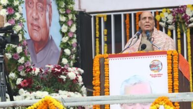 मुझे उनके साथ एक अभिभावक का स्नेह और मंत्रिमंडल में सहकर्मी के रूप में काम करने का सौभाग्य प्राप्त हुआ : राजनाथ सिंह