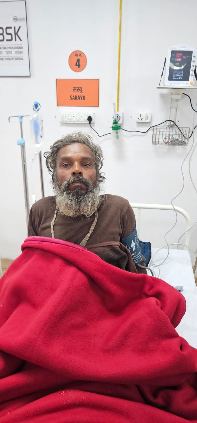 कार्डियक अरेस्ट के बाद सेंट्रल हॉस्पिटल के चिकित्सकों ने अथक प्रयासों से बचाई जान