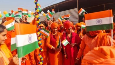हर-हर गंगे और हर-हर महादेव के उद्घोष के साथ गूंजा भारत माता की जय का नारा