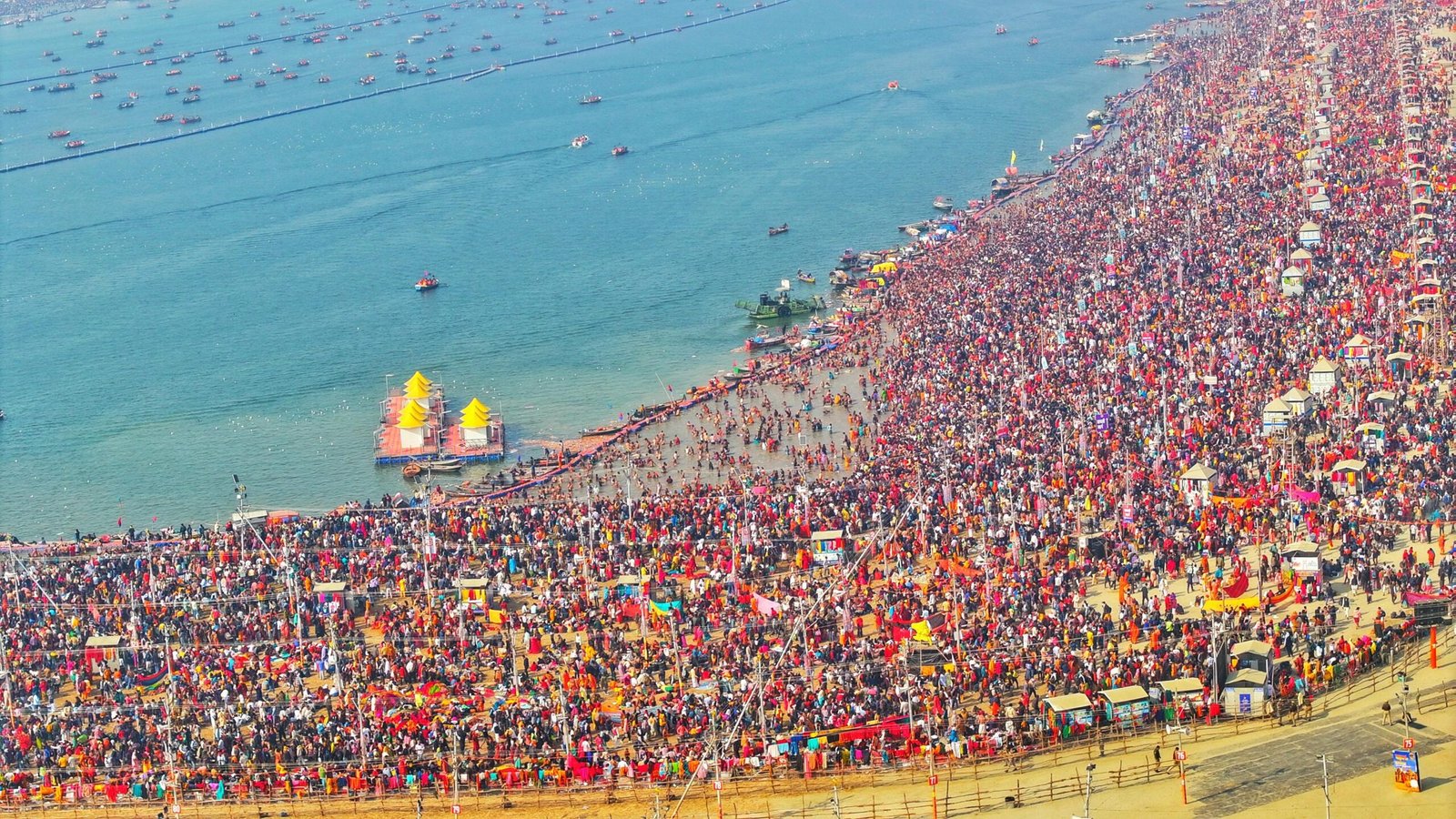 5 crore devotees take holy dip in Sangam on January 28, total pilgrims cross 20 crore mark
