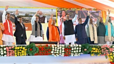नितिन गडकरी ने लखनऊ में 1028 करोड़ रुपये की विभिन्न विकास कार्यों का लोकार्पण व शिलान्यास