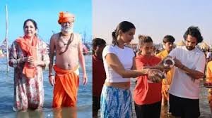 बॉलीवुड कलाकारों ने संगम में लगाई पावन डुबकी, की योगी सरकार की प्रशंसा