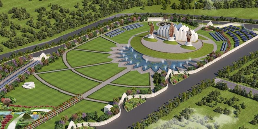 लखनऊ के बसंत कुंज योजना सेक्टर-जे में निर्माणाधीन राष्ट्र प्रेरणा स्थल पर भव्य म्यूजियम के निर्माण का एलडीए ने खाका किया तैयार