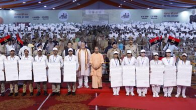 UP police recruitment 2025, CMYogi appointment letter event, transparent police recruitment in Uttar Pradesh, women in telecom police, police reforms in UP, double engine government achievements, UP government job statistics, police training infrastructure UP