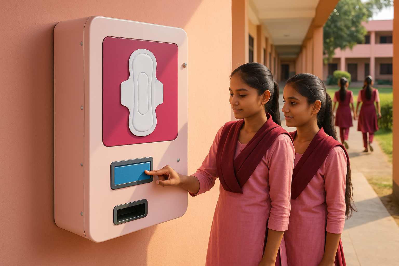 सहायता प्राप्त एवं अन्य राजकीय कन्या इंटर कॉलेजों में 62 सेनेटरी पैड वेंडिंग मशीनों की हुई स्थापना