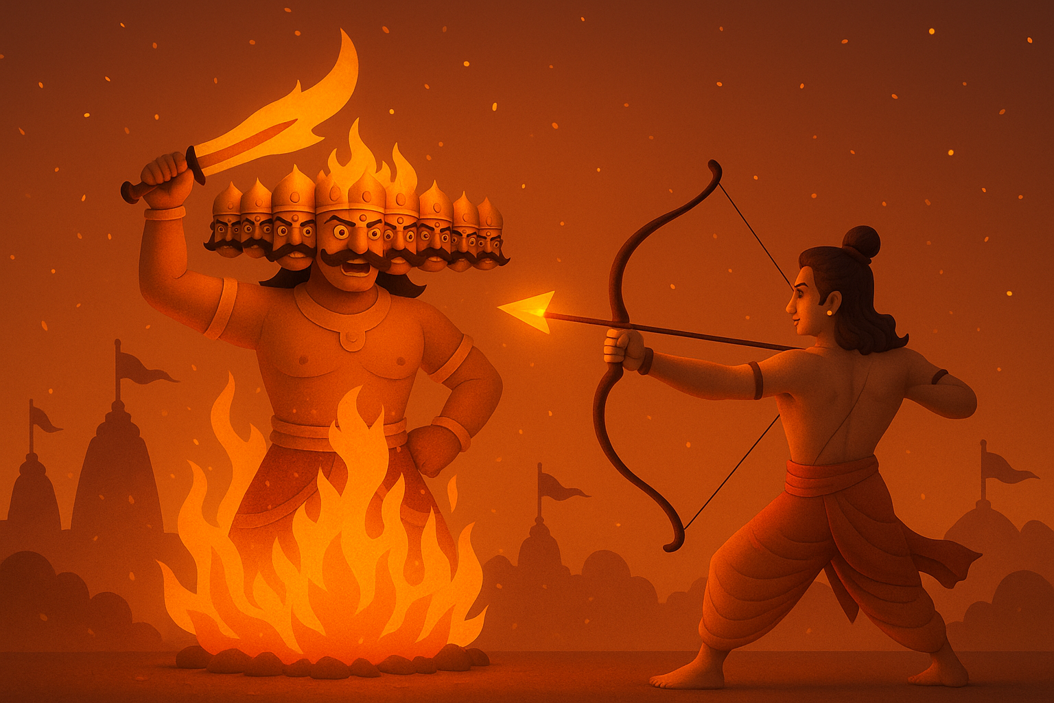 “दशहरा: बुराई पर अच्छाई की विजय का पर्व- रावण के दस सिरों में छिपा है मानव जीवन का पूरा दर्शन”